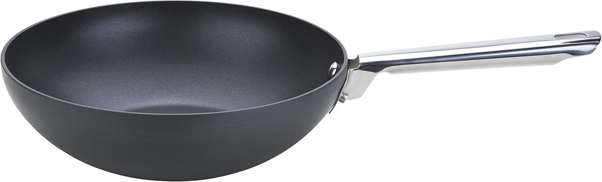 Hartgeanodiseerde Wokpan 26 cm - Professionele Kwaliteit