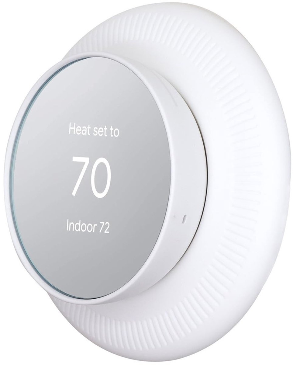 MTTproducts- Thermostaat Beschermhoes - Compatibel met Google Nest Thermostaat 1st/2nd/3rd Generatie - Wit - Siliconen - Diameter 125 mm - Eenvoudig en Elegant Design - Thermostaathoes – foto 5