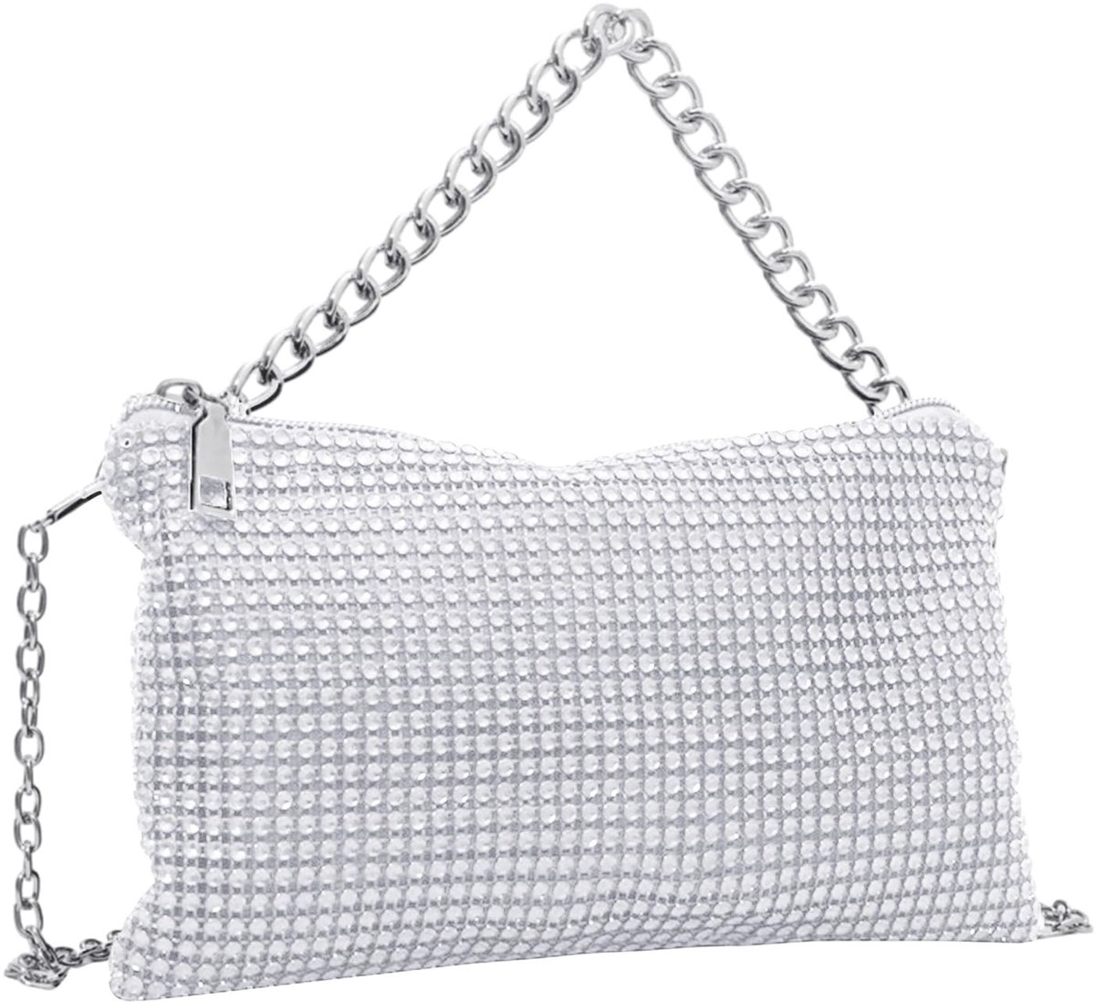 MTTproducts- Clutch - Avondtasje - Handtas Dames - Handtas met Ketting - PU Materiaal - Lichtgewicht 23x13x2 cm
