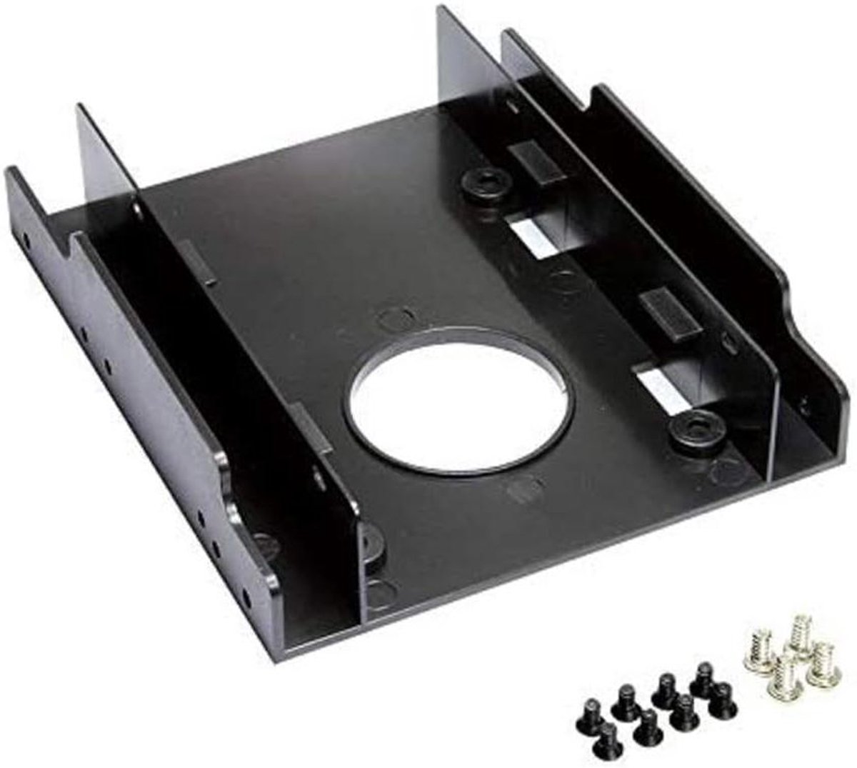 Harde schijf inbouwset - Adapter frame - Opslag uitbreiden - Voor 2x 2.5" naar 3.5"