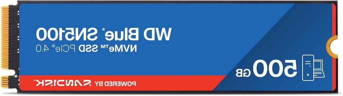 NVMe SSD - Interne SSD M.2 - Sneller Bestanden Laden - PCIe Gen 4.0 - 500 GB - Blue