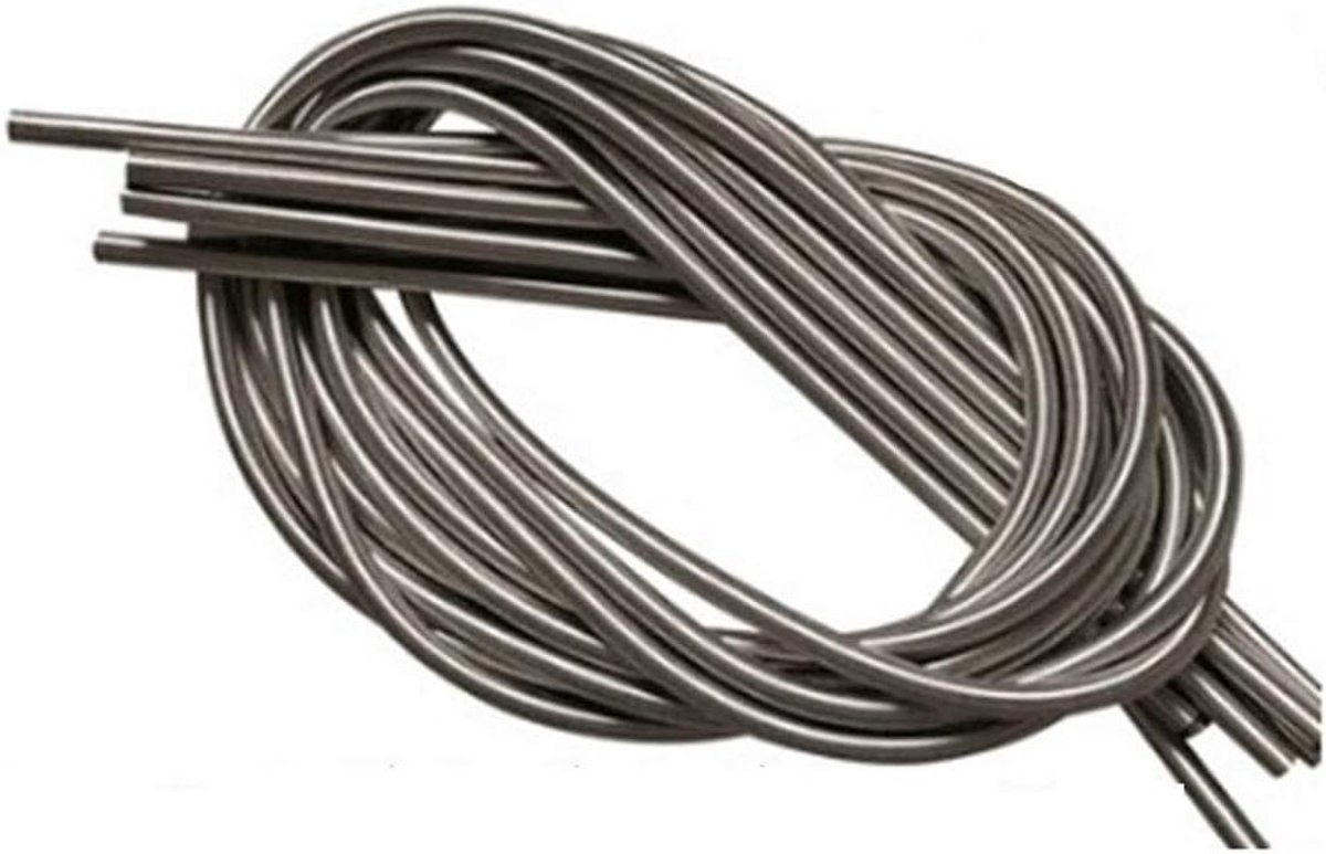 Roestvrijstalen Spanveer - Verlengveer Industriële Veer - Mechanische Apparatuur Ondersteuning - Hoge Corrosiebestendigheid - 0.3x3x1000 mm - Zilver