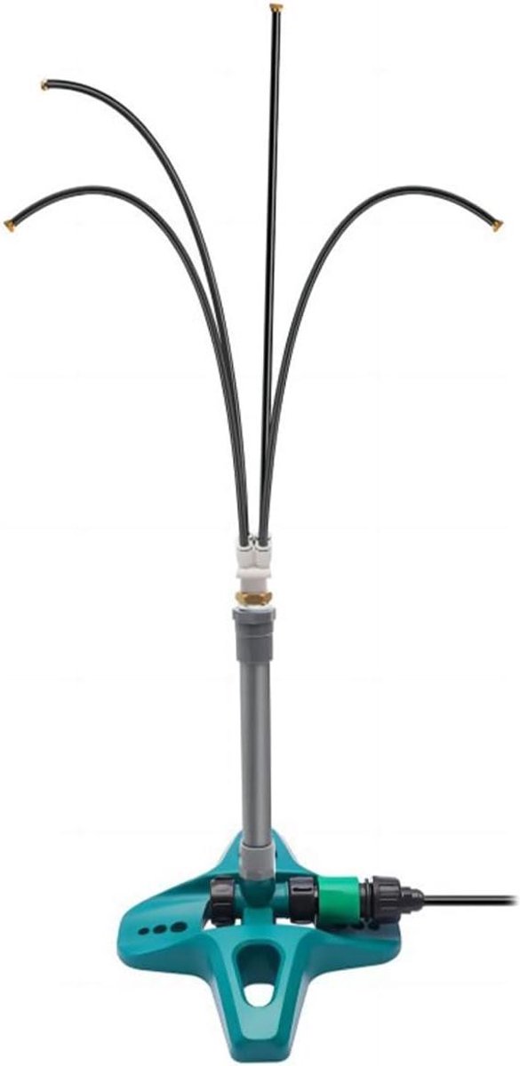 Koelspray Systeem - Vernevelaar Tuin - Buiten Koelen - Draagbaar Zonder Stroom - 8 meter slang - Blauw
