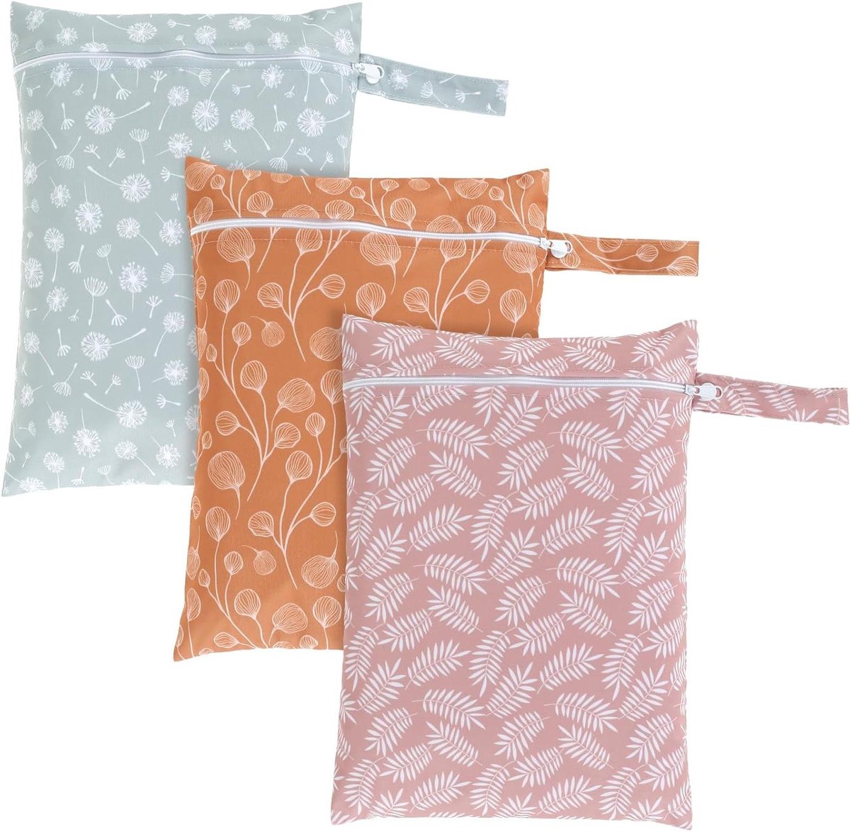 Natte en Droge Zakken - Opbergtas Luiertas - Babydoeken Luiers Borstkolf - Waterdicht met Rits - 36 x 28 cm
