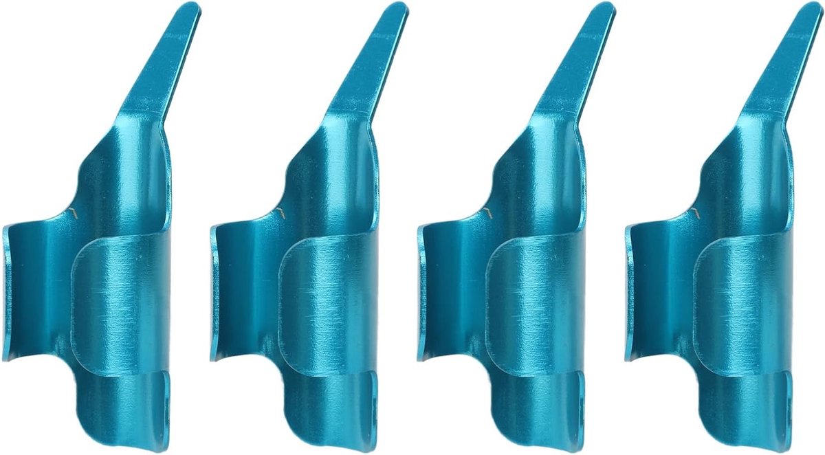 Set van 4 handgenaaide vingerbeschermers, metalen koperen duimnaalden, verstelbaar en compact