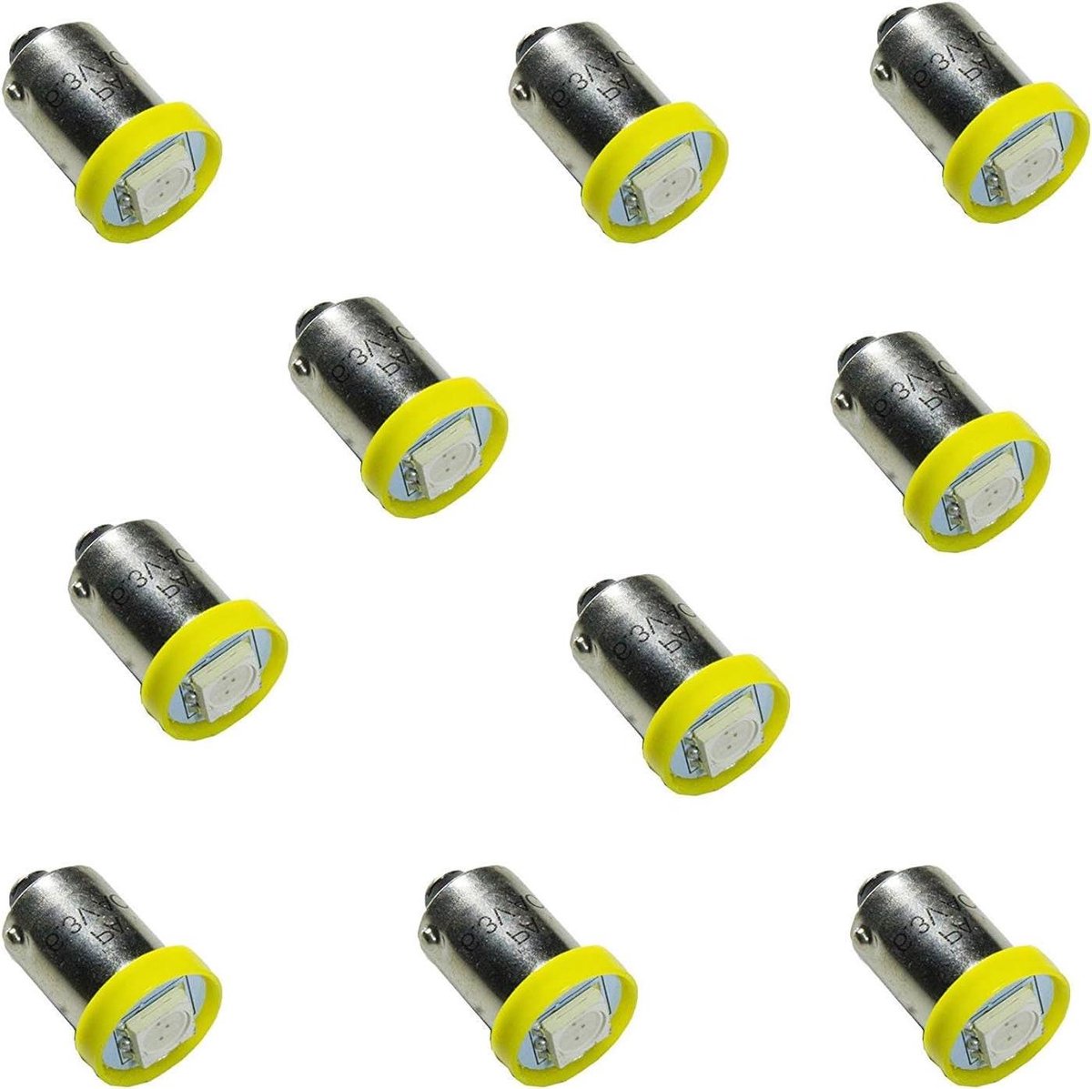 LED Gloeilamp - Flipperkast Lamp - Machine Verlichting - 1SMD LED Techniek - 6.3V - Geel