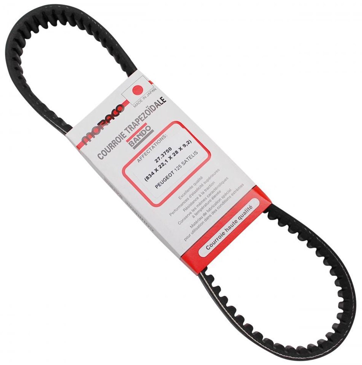 Courroie de transmission Bando pour Scooter Peugeot 125 Satelis 2006 à 2019 273779 Neuf