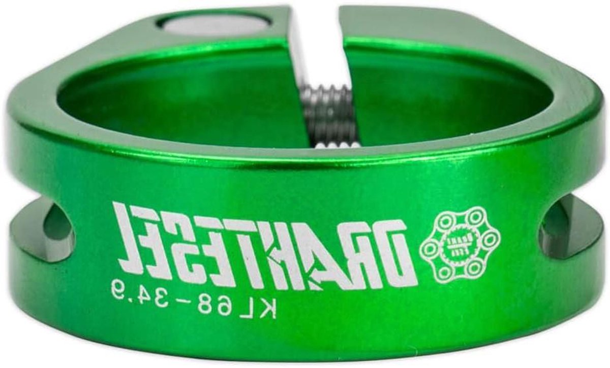 Fiets Zadelpenklem - Zadelklem Fiets - Zadelhoogte Aanpassen - Veilige Schroefsluiting - 286 mm - Groen