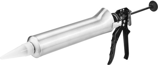 Kitpistool - Voegpistool Mortelpistool - Tegels voegen - Roestvrijstalen constructie - 41 cm - Grijs — afbeelding 4
