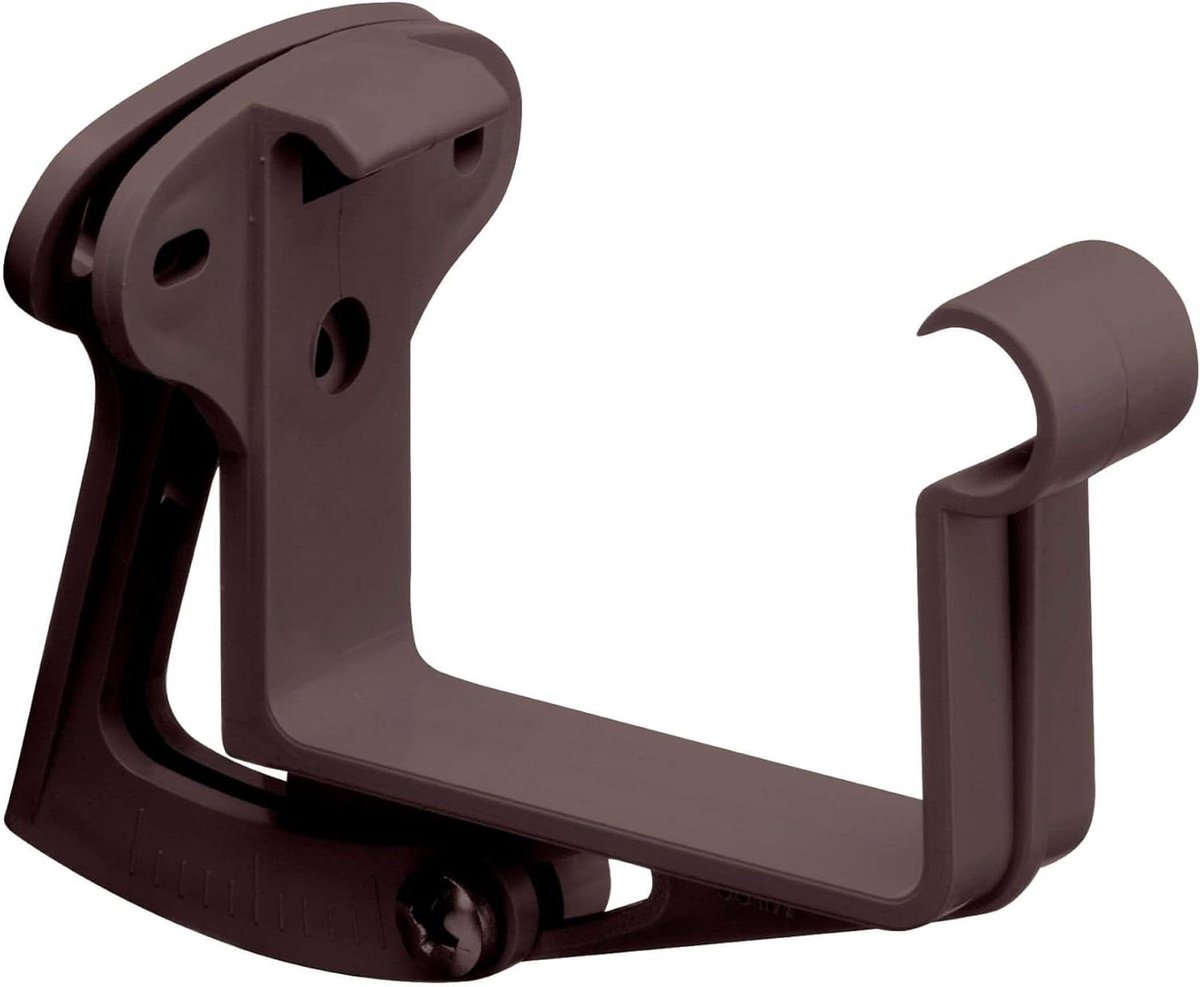 Boeiboordbeugel Verstelbaar - Gootbeugel PVC-U - Dakgoot Bevestigen - Hoekafwijking Compenseren - 68mm 20 stuks - Donkerbruin