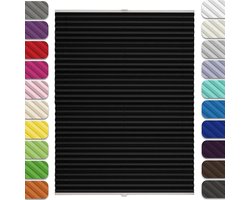 Plissé Klemmfix Gordijn - Vouwgordijn Raamdecoratie - Privacy en Zonwering - Zonder Boren te Monteren - 35 x 120 cm