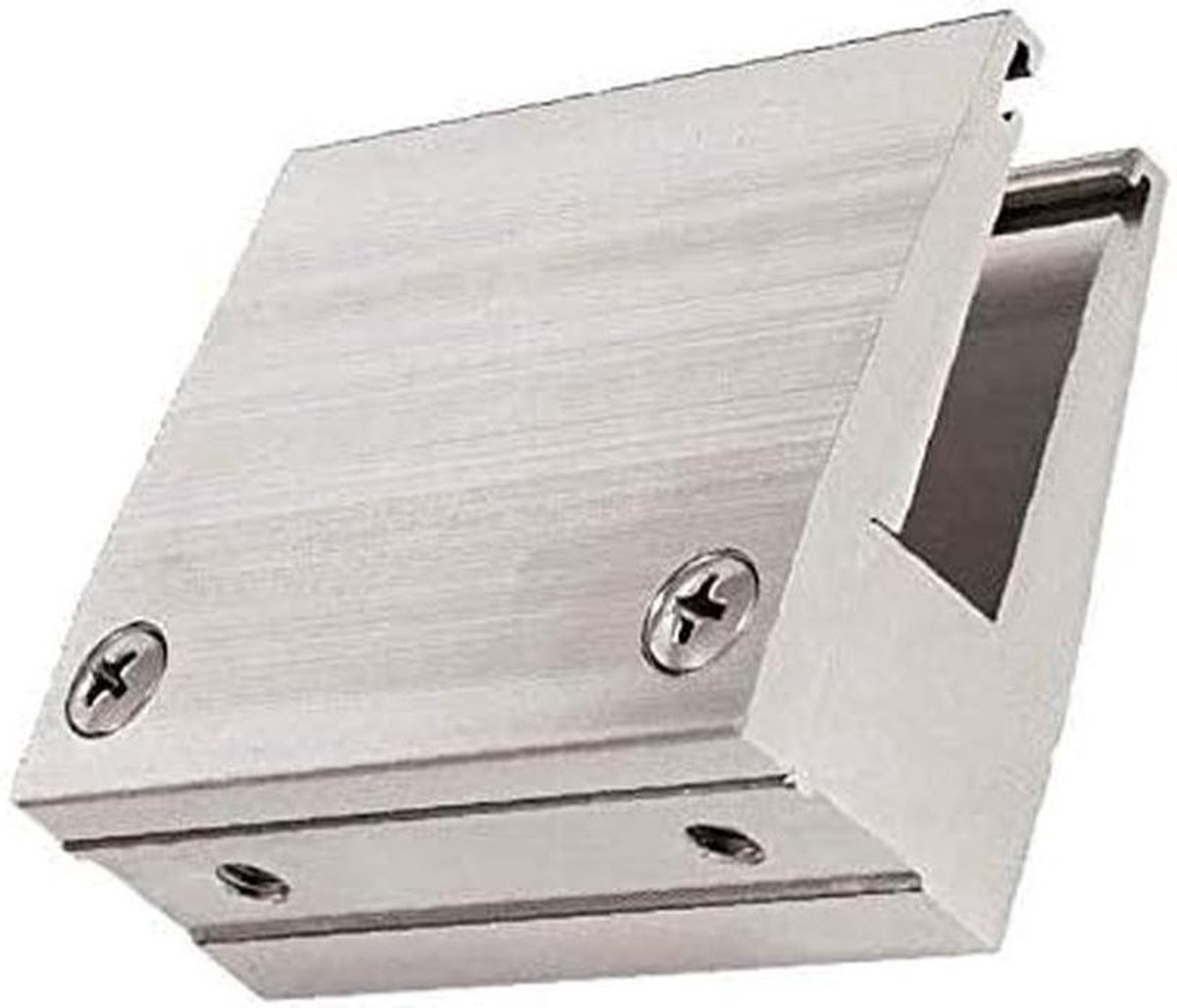 Glastang - Glasklem - Balkonglas Monteren - Geëxtrudeerd Aluminium - M5 - Oxzilver