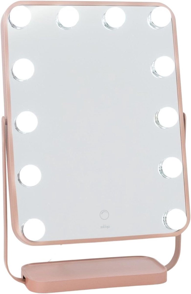 Make-upspiegel met LED - Verlichte Spiegel Tafelspiegel - Nauwkeurige Make-up - Instelbare Kleurtemperatuur - 47.5 cm x 31 cm