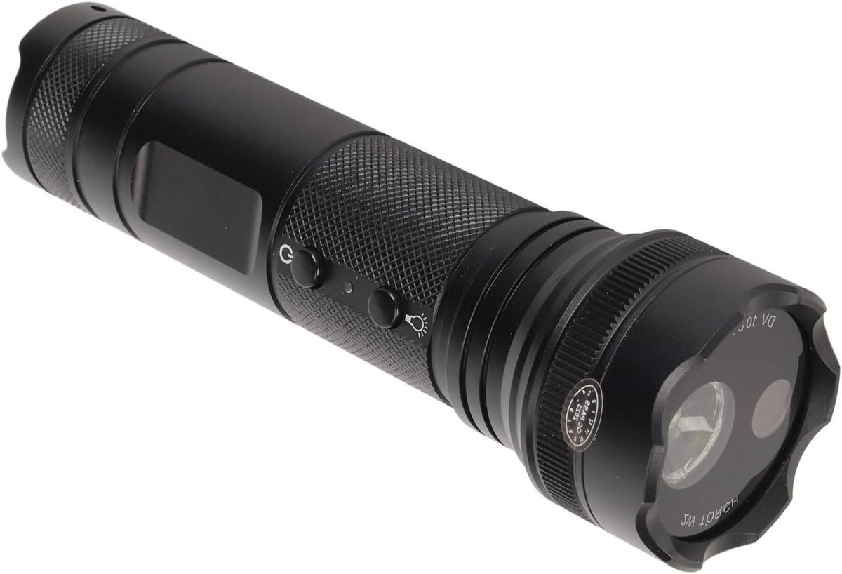 Zaklamp Camera - Opname Camera - Buiten Activiteiten - 120 Graden Groothoek - 1080P HD - Zwart