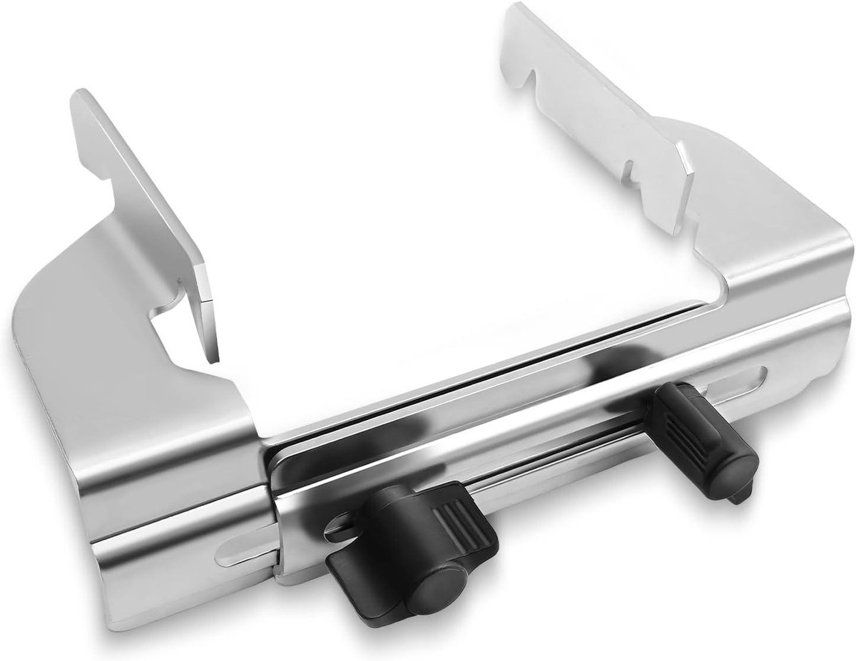 Verstekzaag Stops - Zaag Accessoires - Nauwkeurig Zagen - Geribbelde Aanslag - 6.5 x 4.72 inch - Zilver