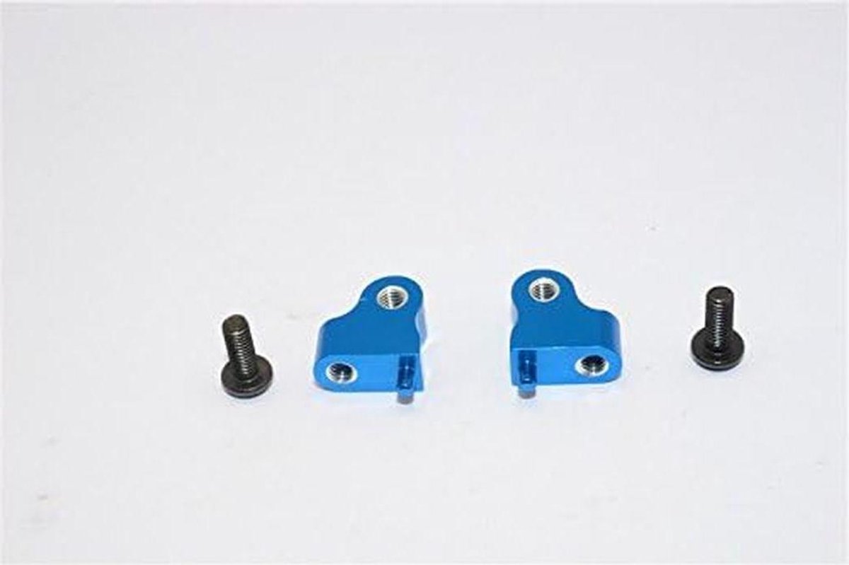 Aluminium Mount - Schokdemperhouder Set - Modelbouw Auto - Voor Tamiya CC01 - 2 Stuks - Blauw