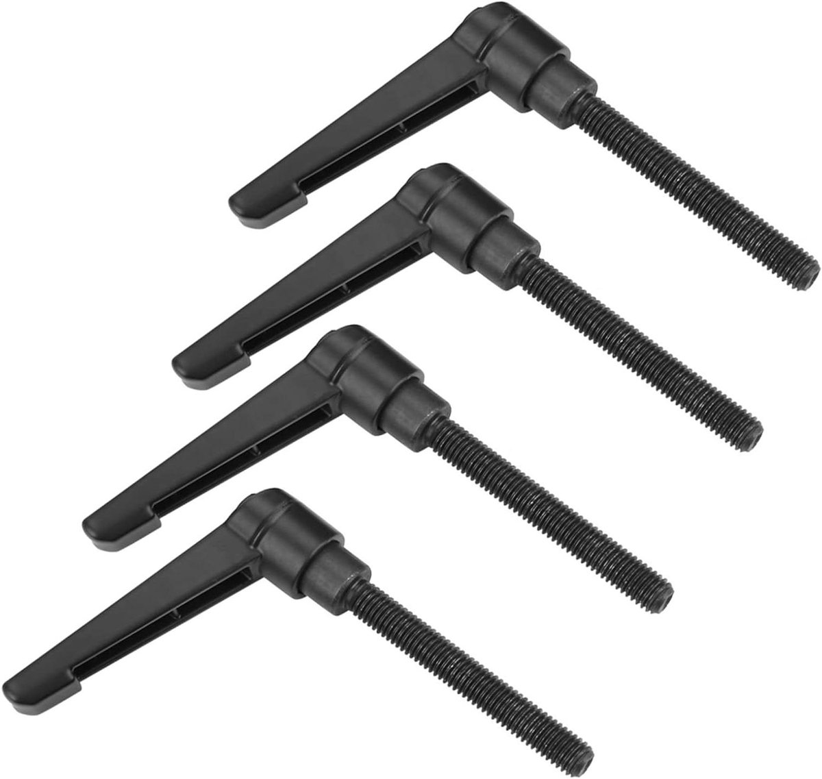 Klemhendel M8 - Handvat Klem - Machineonderdelen Bevestigen - Roestvrij Staal - 50mm - Zwart