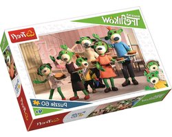 Legpuzzel 60 Stukken - Kinderpuzzel Familiedag - Samen Puzzelen - Met Populaire Personages - 33x22 cm - Multicolor