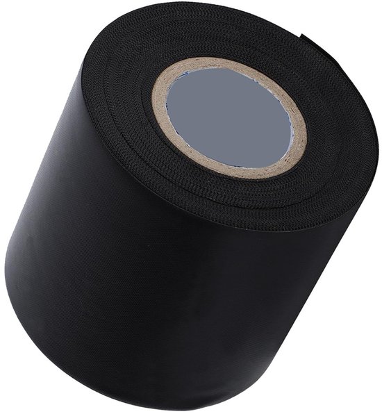 1-roll PVC isolatietape voor leidingen, zwart, 60mm x 11.5m, ideaal voor airconditioning en elektrische toepassingen — afbeelding 2