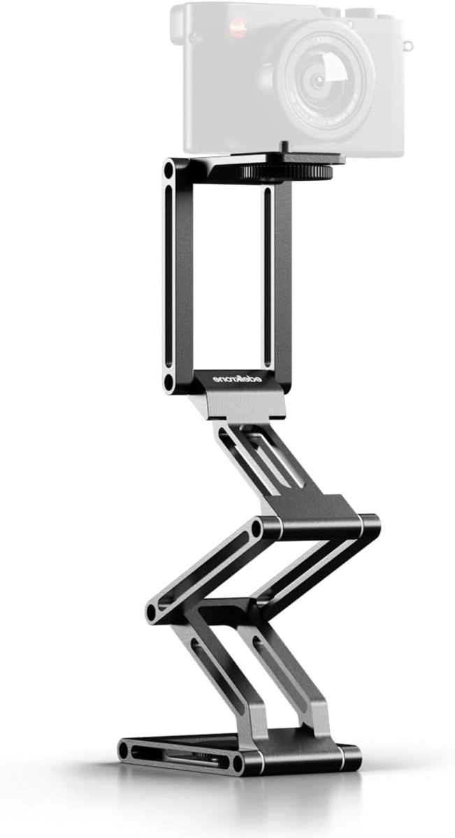 Flexibele Camera Kop - Kantelkop Statief - Vlotte Hoekwissels - Knoploos Ontwerp - 1 kg Draagkracht - Zwart