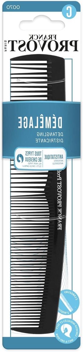 Ontwarringskam - Kam haar - Haar ontklitten - Flexibel antistatisch - 20 g - Willekeurig