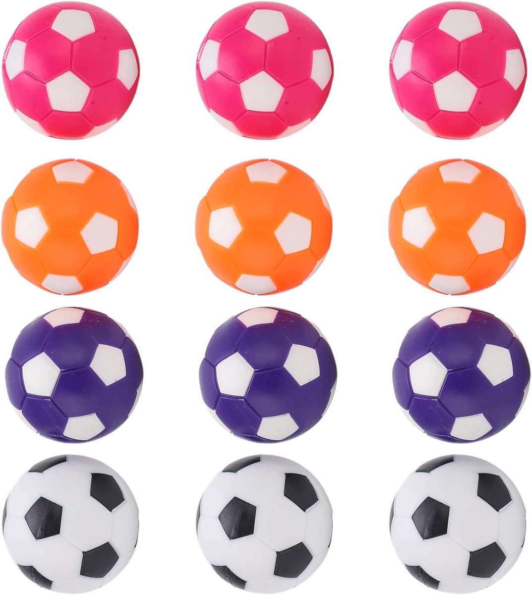 Tafelvoetbal Ballen - Foosball Vervangingen - Indoor Spel - Stevig ABS Hars Materiaal - 1.5 inch Diameter - Multicolor