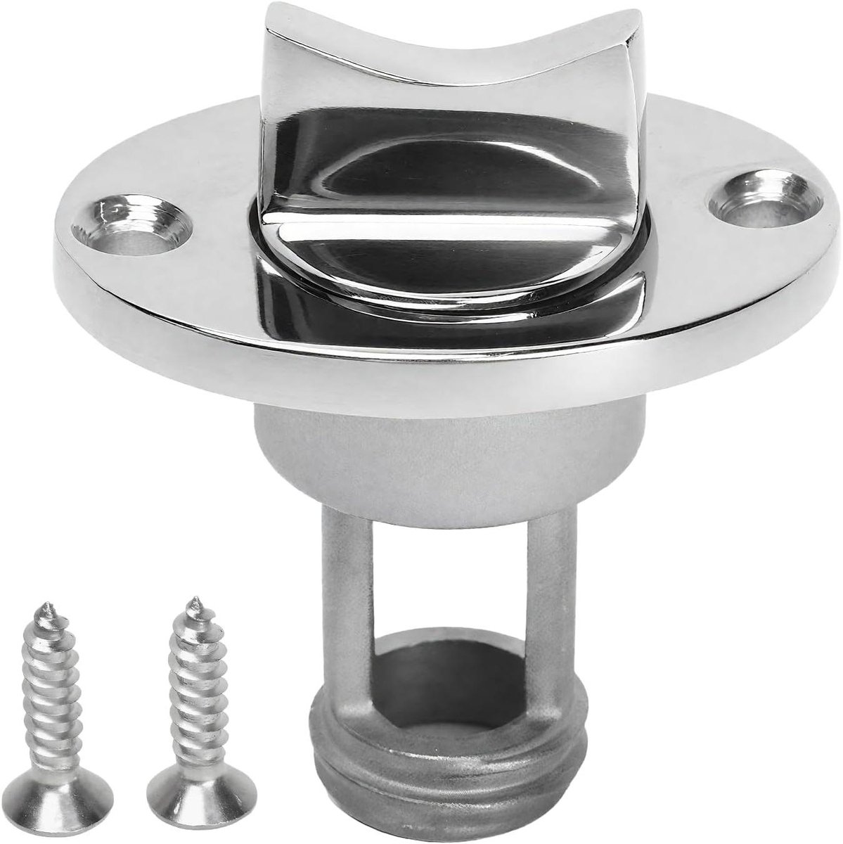 Afwateringsplug Boot - Afvoerstop Dek - Boot Droog Houden - 316 Roestvrij Staal - 1 Inch Gat - Zilverkleurig