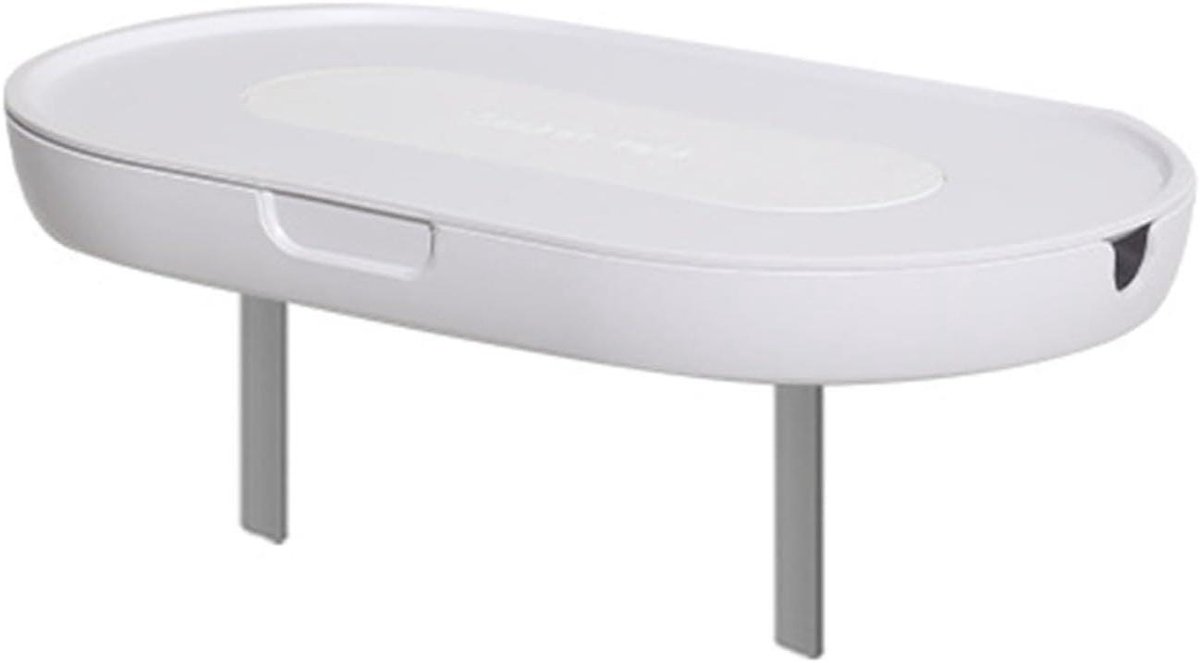 Wandoplader Plank - Stopcontact Plank - Opladen Apparaten - Ingebouwde Kabelopslag - 20.5 cm - Wit