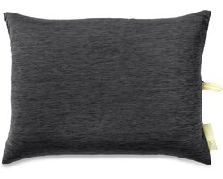 Backpacking Kussen - Kampeer Kussen - Comfortabel Slapen - Geïntegreerde Opbergzak - Eén Maat - Zwart Citroen