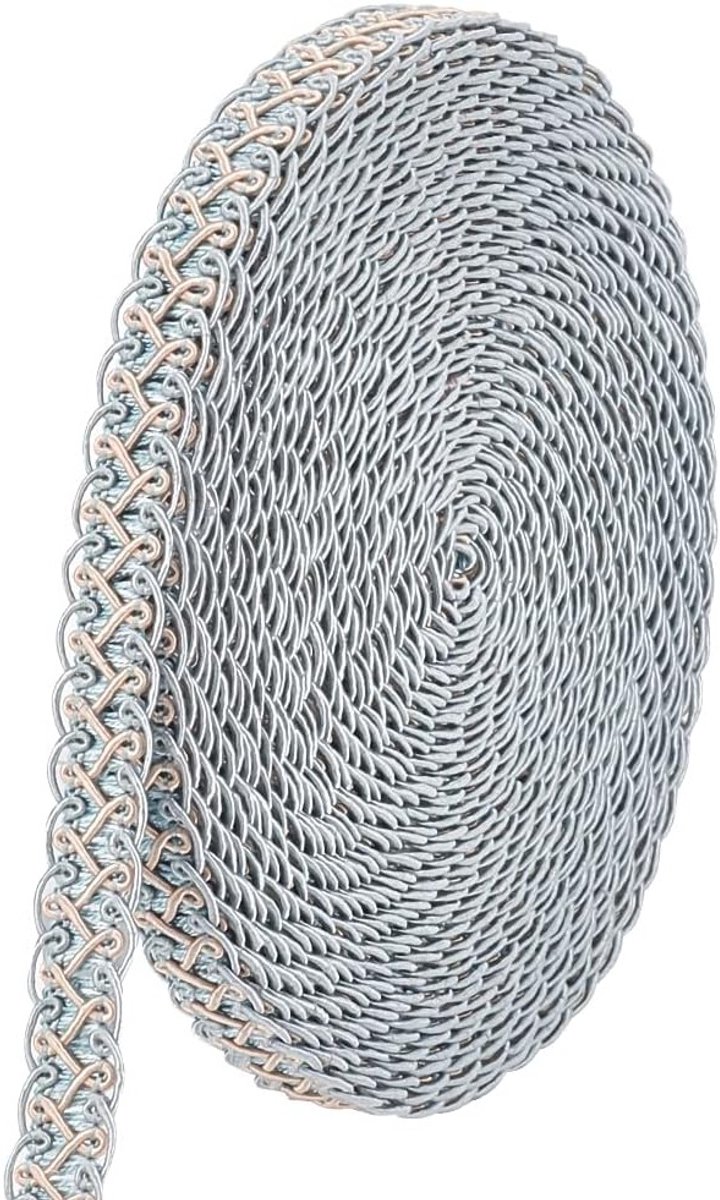 13 Yard Gimp Braid Trim 15mm Woven Fabric Trim Polyester voor Bruiloft, Kostuums en DIY Creaties, Blauw Katoen voor Naaiwerk en Decoratie