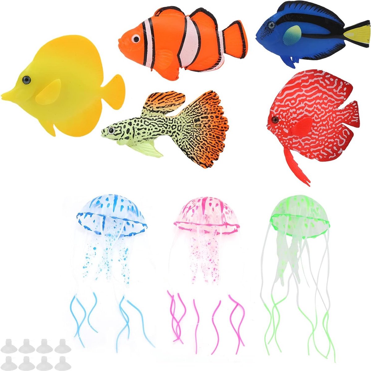 Glanzende Neppenvissen voor Aquaria - Decoratieve Aquariumaccessoires en Landschapsdecoratie voor een Betoverende Onderwateromgeving