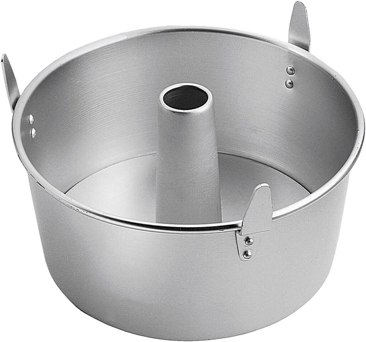 Taartvorm Aluminium - Chiffon Cake Vorm - Bakken van Taarten - Conisch Middenstuk - Ø 26 cm - Grijs
