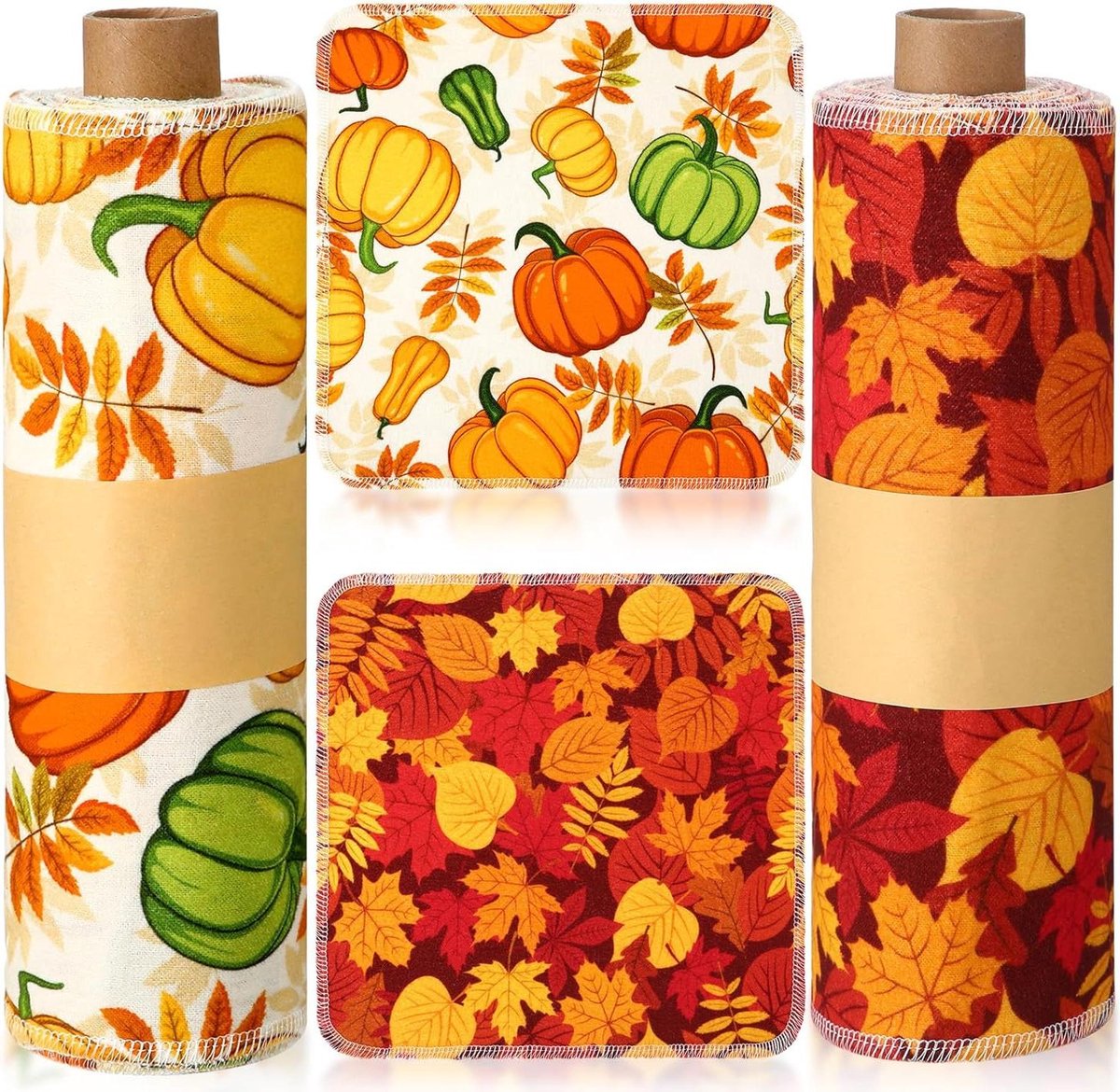 Herbruikbare Keukendoeken - Papierloze Doeken Katoen - Keuken Schoonmaken - Zachte Absorberende Doeken - 50 Stuks - Multicolor