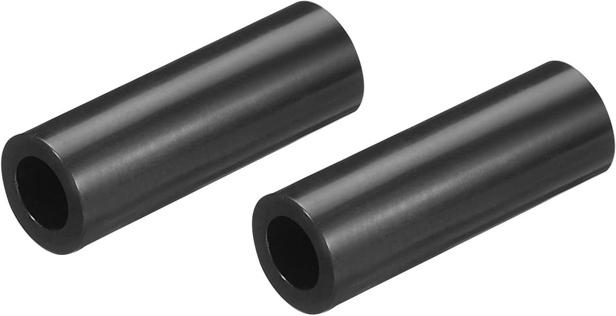 Spacer Wasmachines - Nylon Bussen - 3D Printer Montage - Corrosiebestendig Materiaal - 4.2mm ID x 7mm OD - Zwart