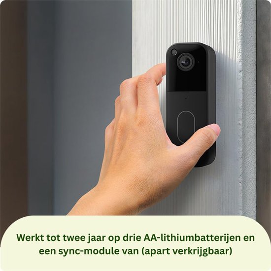 VLSelect® Deurbel Met Camera - Videocamera - Slimme Deurbel - Batterijduur Van 2 Jaar — afbeelding 3