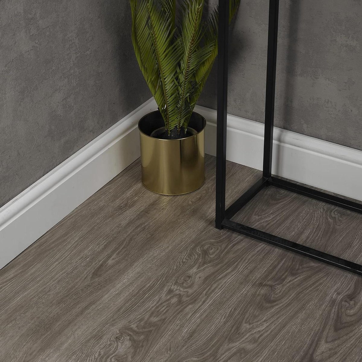 Vinyl vloerplanken - Zelfklevende tegels Lino - Vloeren vernieuwen - Waterbestendig hout effect - 4 m² - Grijze houtnerf