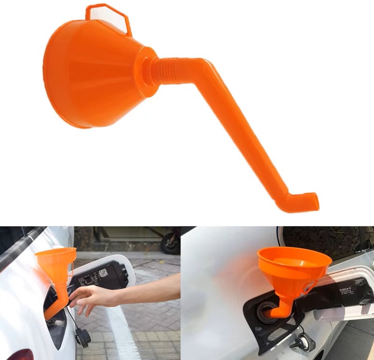 Han-Bar® Auto Tanktrechter - Filtergreep - Trechter - Filter - Motorfiets - Tanken - Benzine - Motorolie