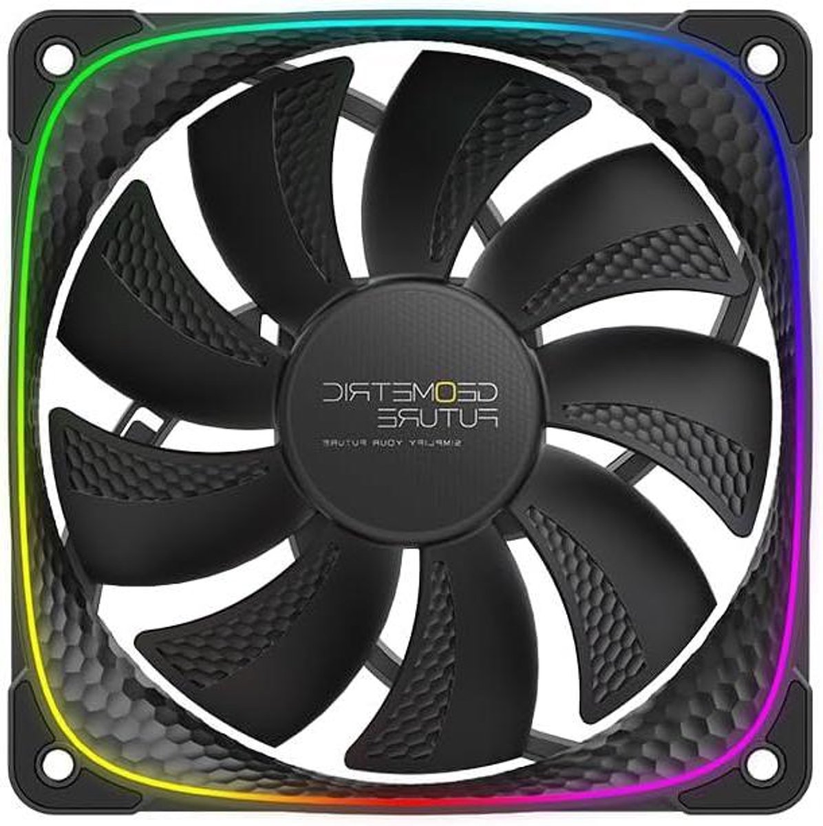 RGB Computer Ventilator - PC Fan - Koeling Optimaliseren - Stille Werking - 120 mm - Zwart