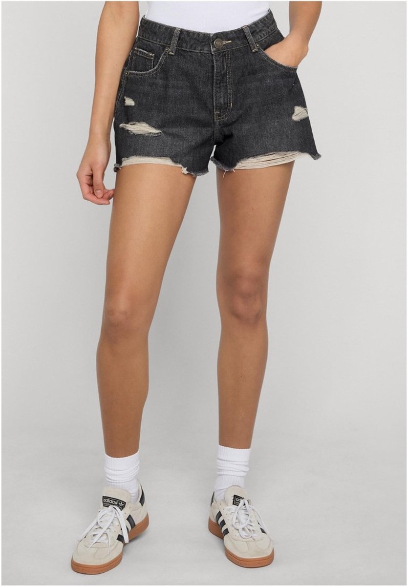 Urban Classics Destroyed Korte broek Taille 32 inch Zwart