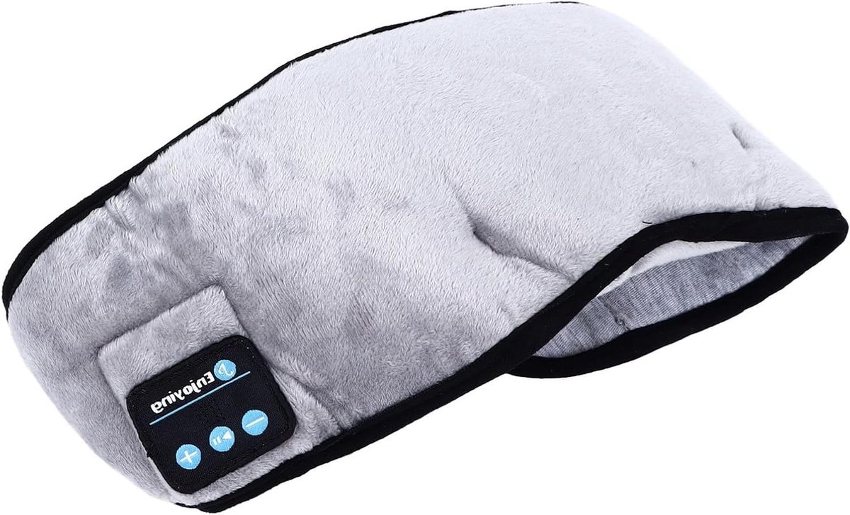 Slaapooglapje met Muziek - Verduisterend Slaapmasker - Ontspannen Slapen - Draadloze Bluetooth Verbinding - 14 x 13 x 6 cm