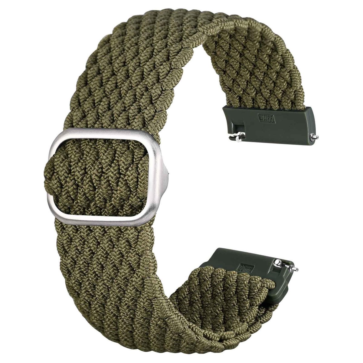 Cosensi - Vervangende Horlogeband - Stretchy Quick Release - Nylon - Verstelbare Gesp - Comfortabele Band - Geschikt voor Diverse Horloges - Stijlv...