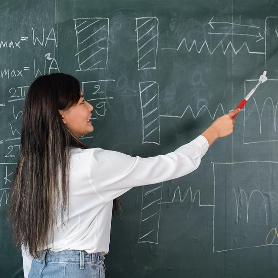 PATIKIL Telescopische leraren wijzer stok, 2 stuks klaslokaal whiteboard leraar hand vinger mini pointer voor presentatie luidspreker gids coach, zwarte stijl 1 — afbeelding 2