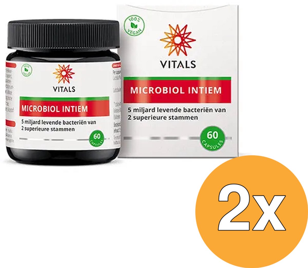 2x Vitals Microbiol intiem (60 vega capsules)