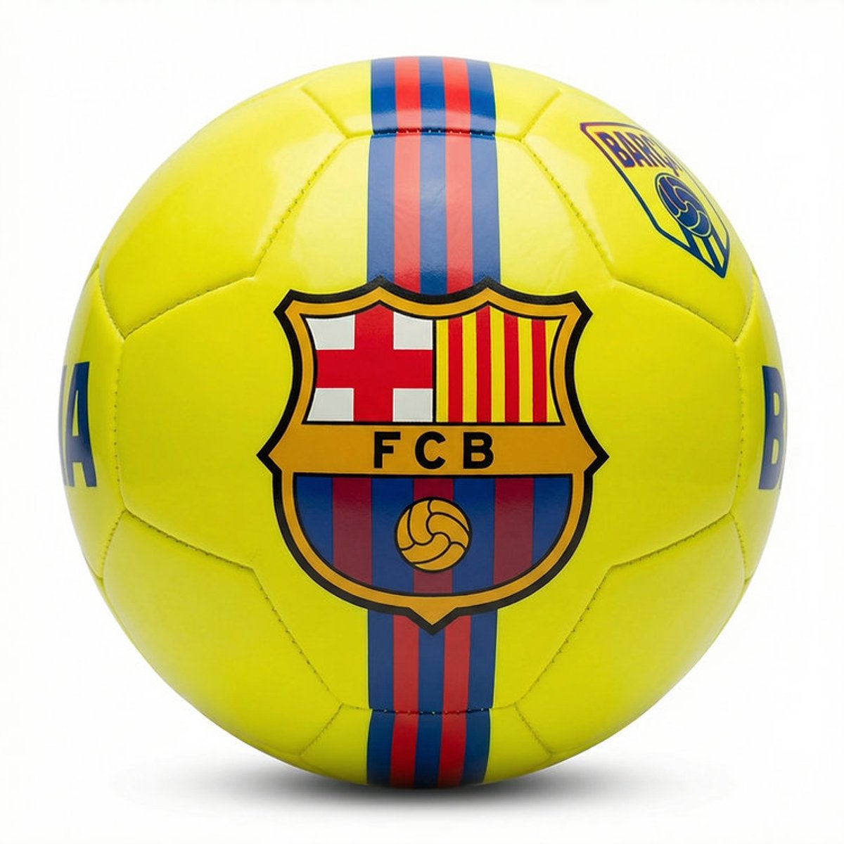 FC Barcelona bal fluo geel - Maat 5