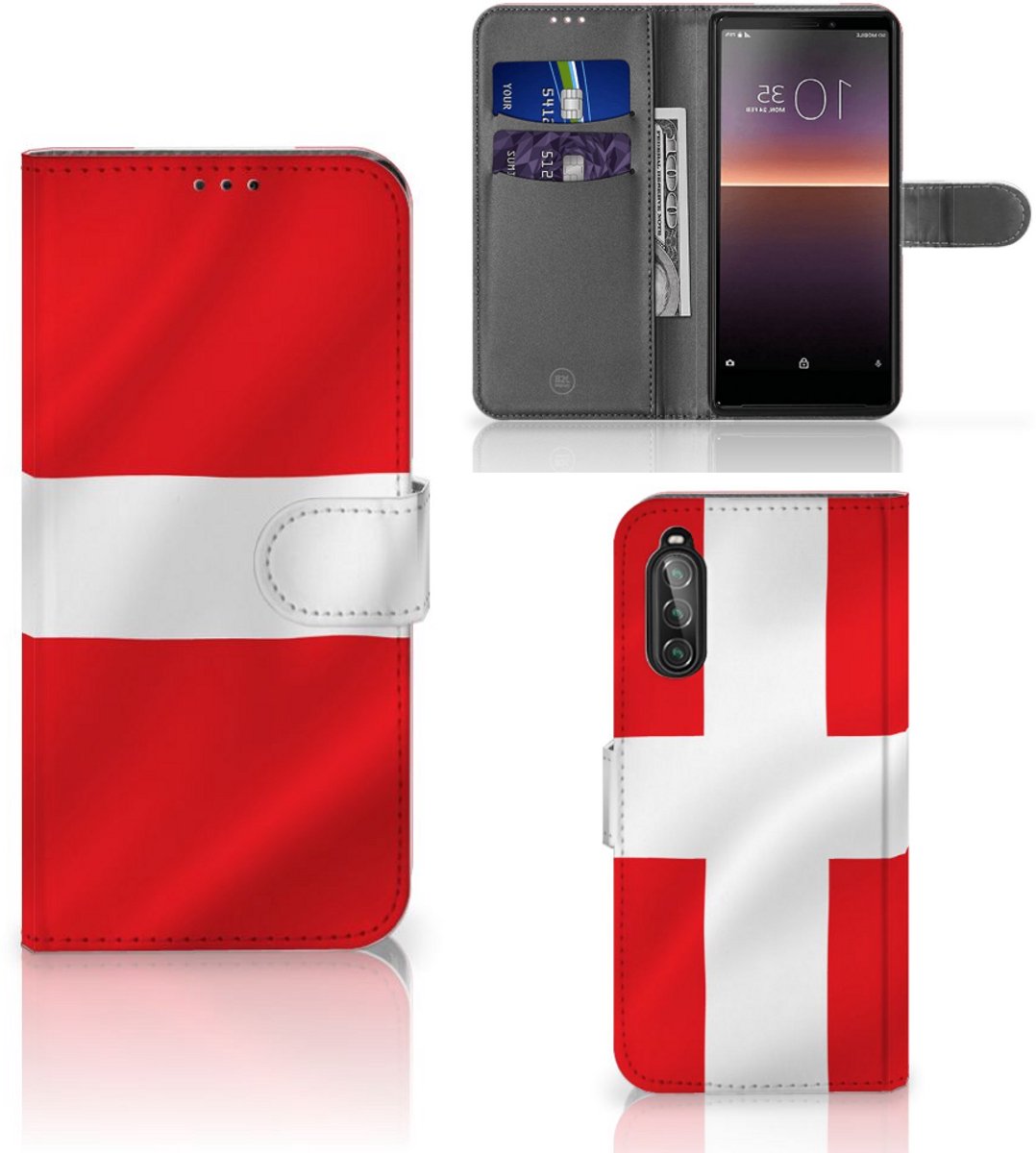 Sony Xperia 10 II Bookstyle Case Denemarken
