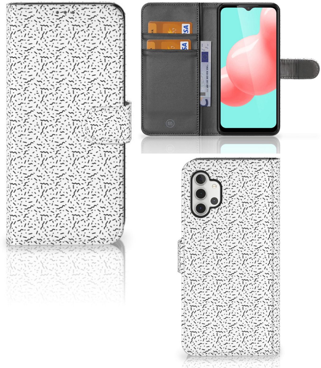 Samsung Galaxy A32 5G Telefoon Hoesje Stripes Dots
