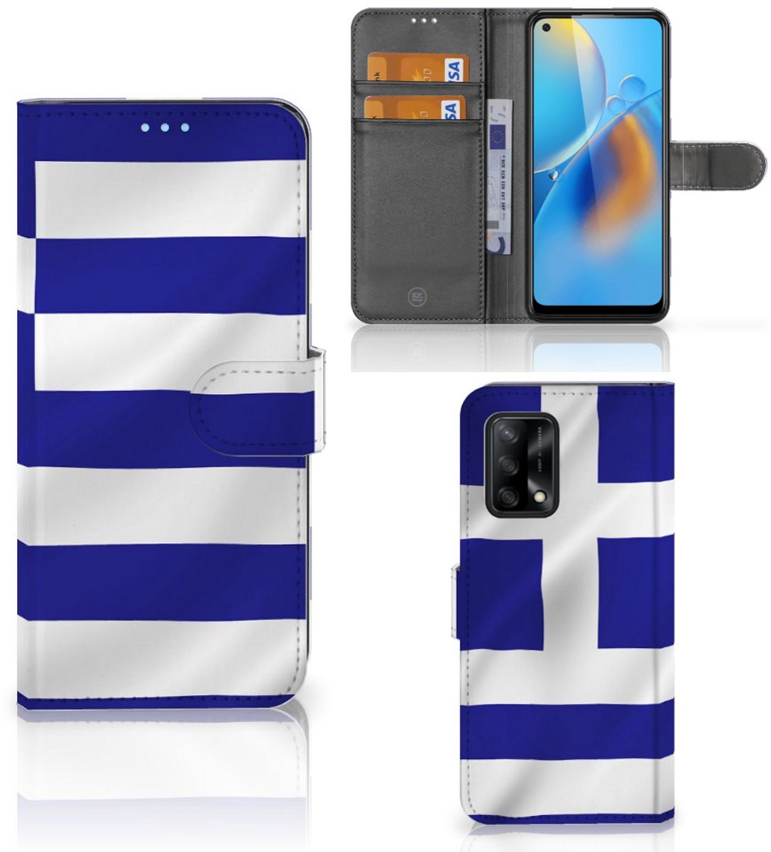 OPPO A74 4G Bookstyle Case Griekenland