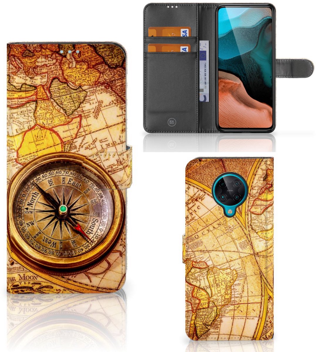 Xiaomi Poco F2 Pro Flip Cover Kompas