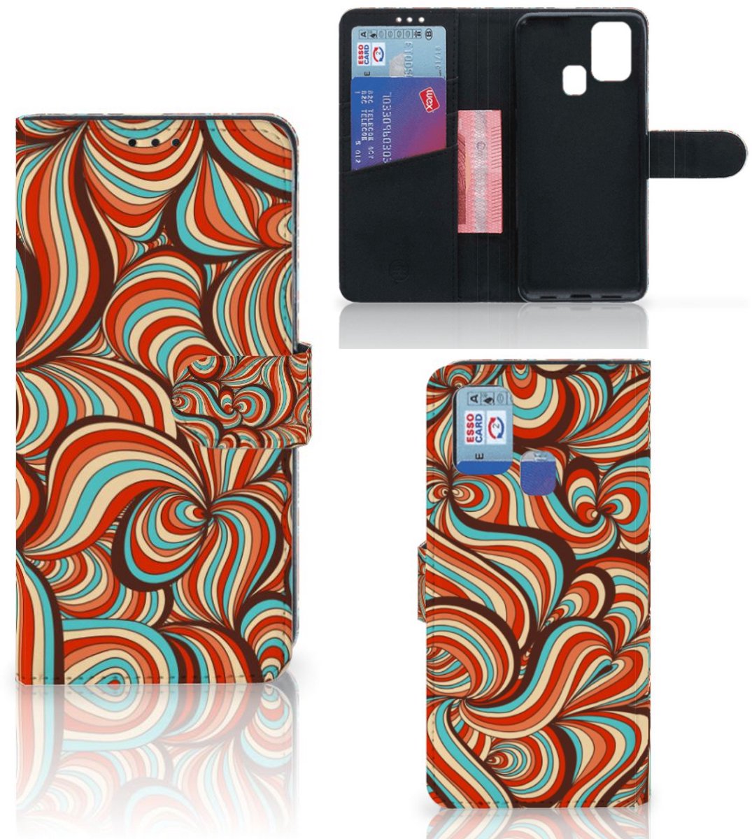 Boekhoesje voor Samsung Galaxy M31 Hoesje Retro
