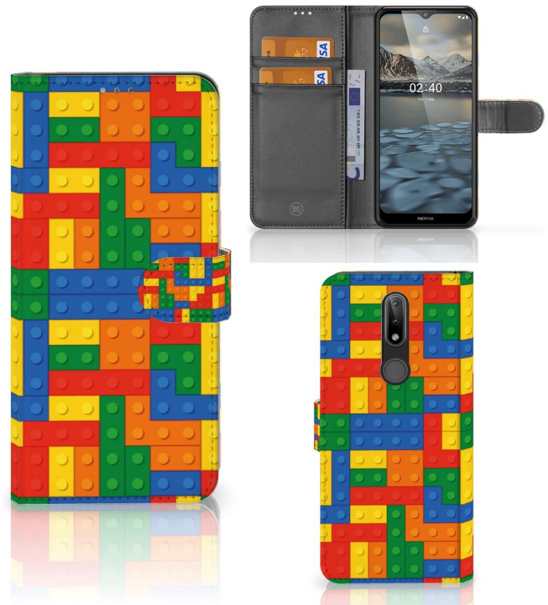Nokia 2.4 Telefoon Hoesje Blokken